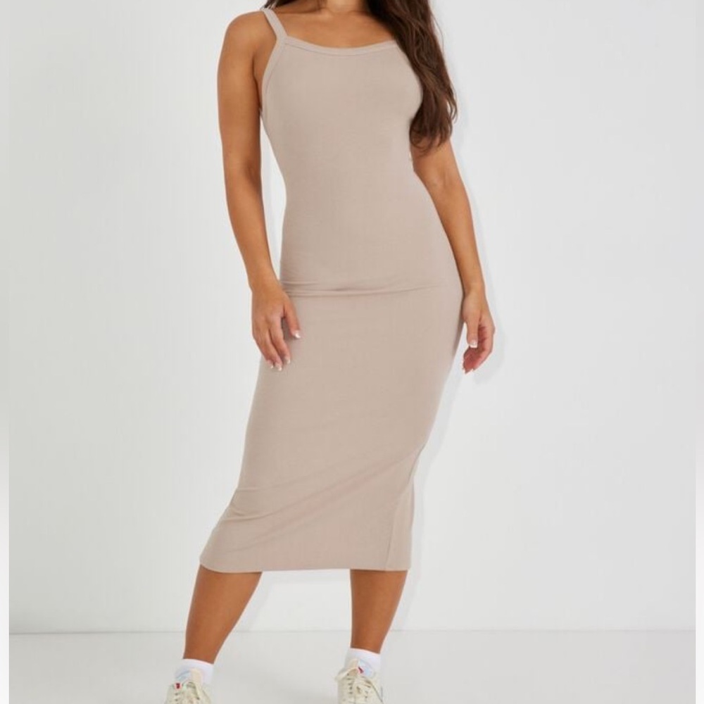 Garage Naomi Low Back Midi Dress
